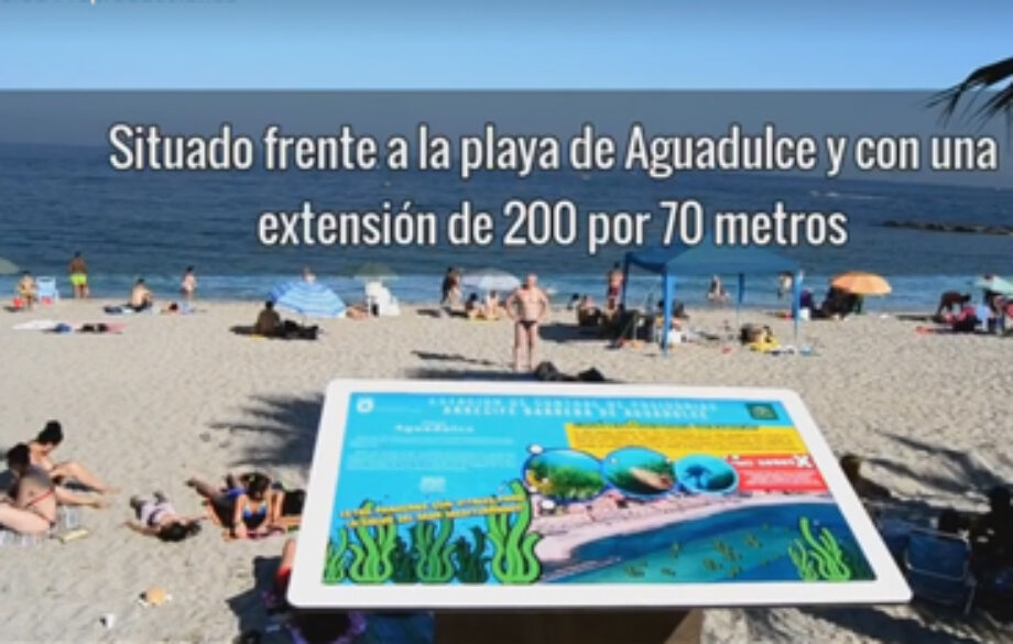 Primer ESTACION DE CONTROL DE POSIDONIAS, de gestión municipal de España