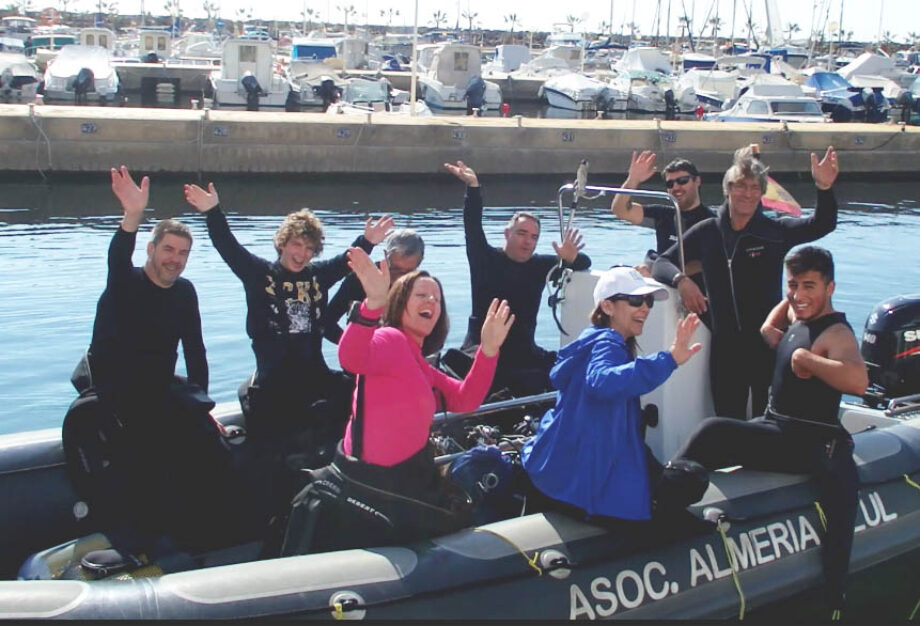 en el barco JORNADAS DE TRAJE SECO
